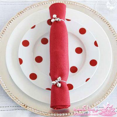 آموزش تزئین دستمال سفره