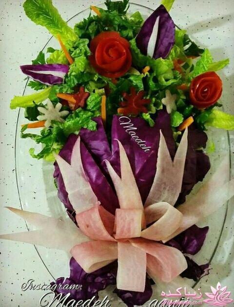 خلاقیت در تزیین غذا