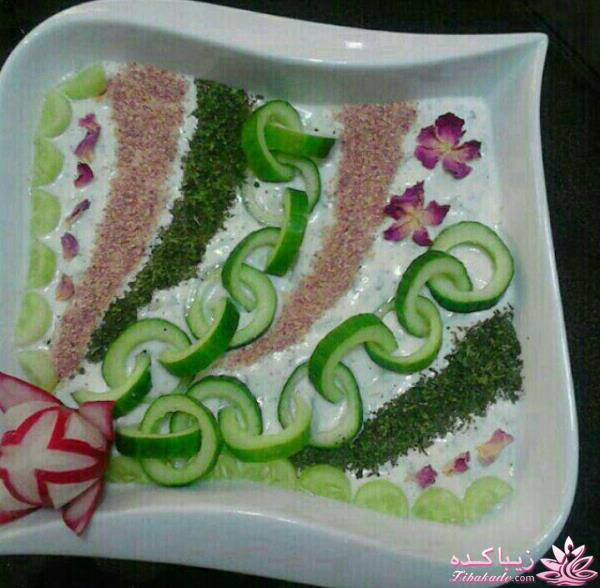 خلاقیت در تزیین غذا