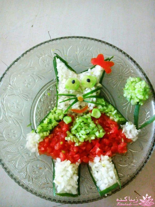 خلاقیت در تزیین غذا