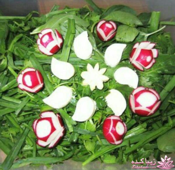 خلاقیت در تزیین غذا