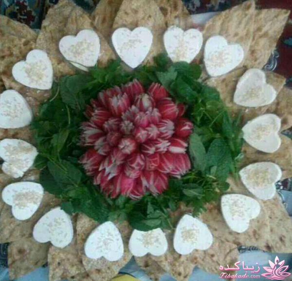 خلاقیت در تزیین غذا