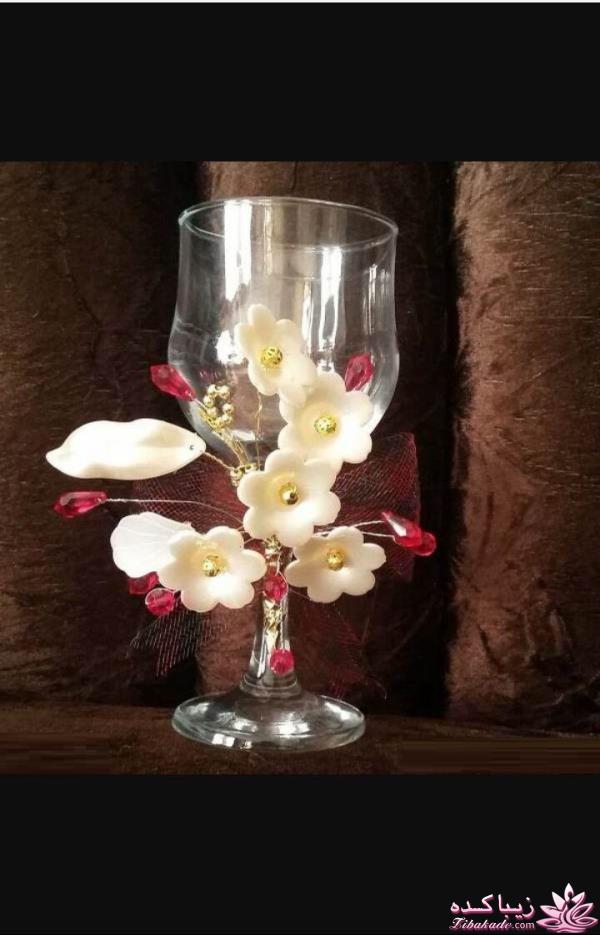 نقاشی و تزیین روی جام مناسب ظرف های هفت سین