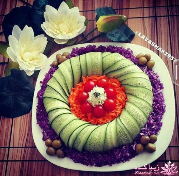 خلاقیت در تزیین غذا