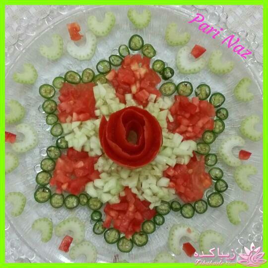 خلاقیت در تزیین غذا