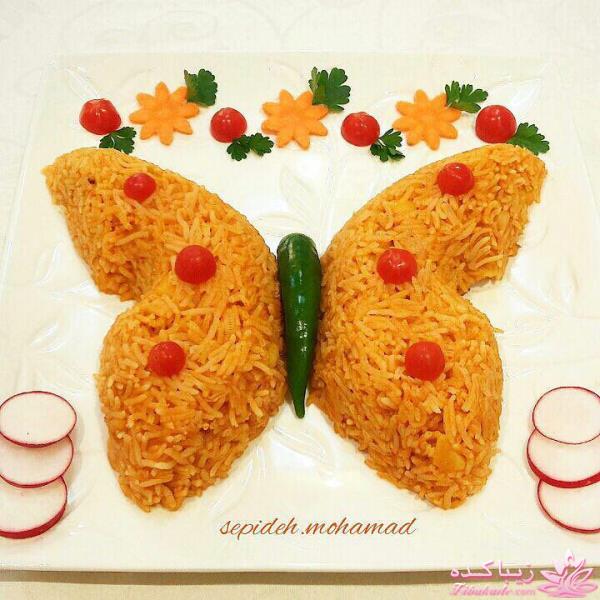 خلاقیت در تزیین غذا