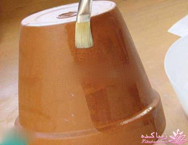 درست کردن گلدان با کاشی های شکسته