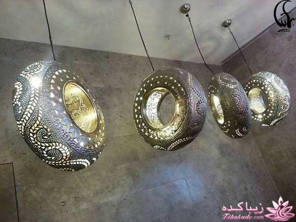 استفاده از تایرهای کهنه برای ساخت وسایلی زیبا