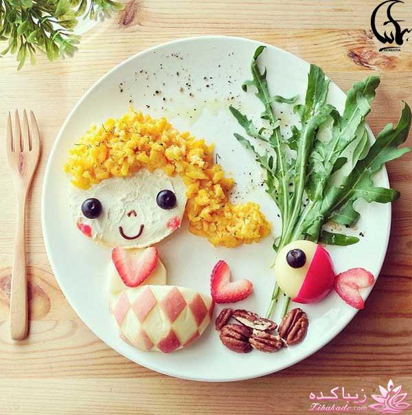 تزیین غذای بچه ها