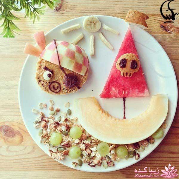 تزیین غذای بچه ها