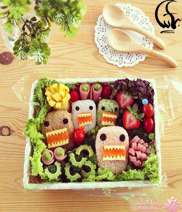 تزیین غذای بچه ها