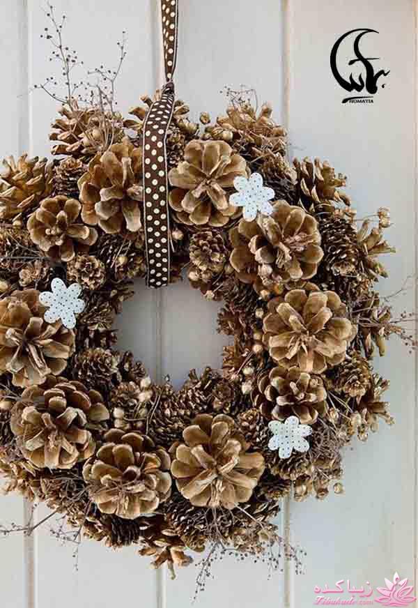 تزیین خانه با میوه های درخت کاج