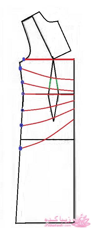 آموزش دوخت لباس مجلسی