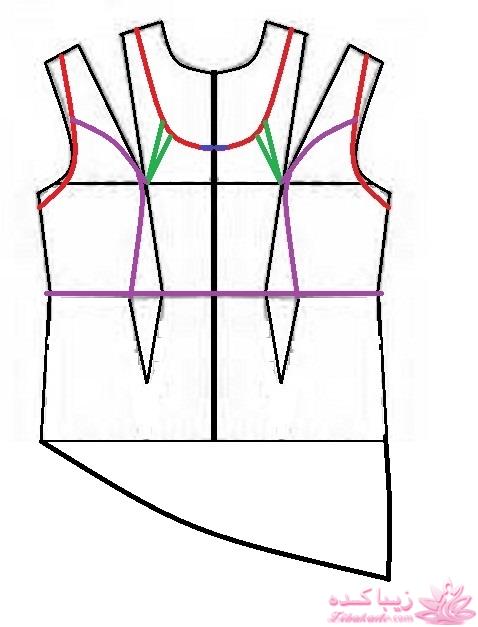 آموزش دوخت لباس مجلسی