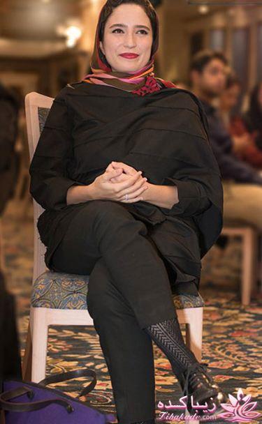 تیپ متفاوت نگار جواهریان در جشن روزنامه سینما