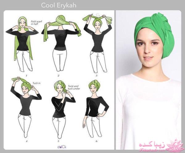 اموزش بستن شال و روسری