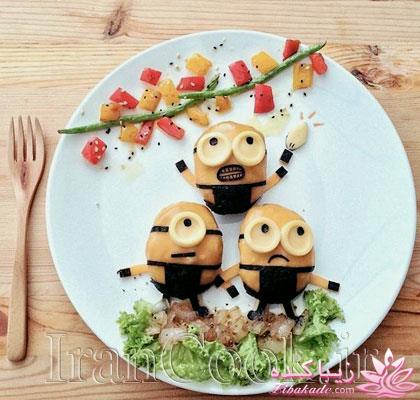 تزیین غذای بچه ها