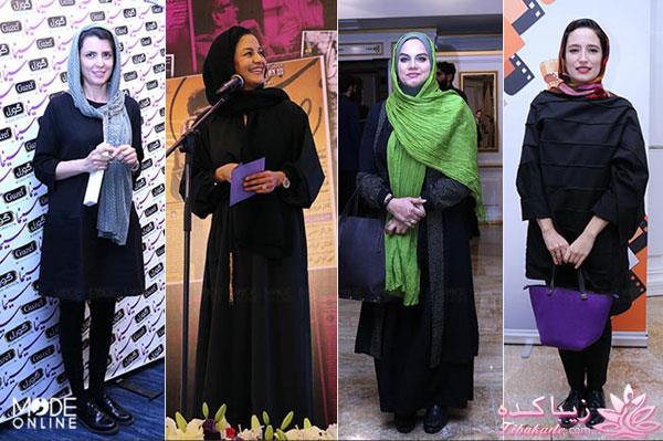 تیپ متفاوت نگار جواهریان در جشن روزنامه سینما