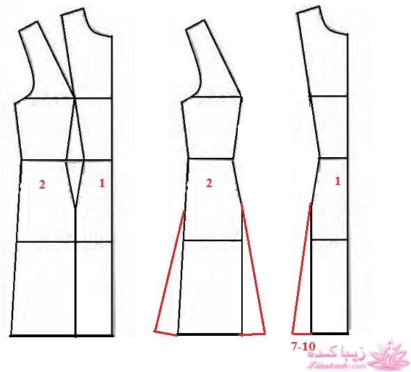 آموزش دوخت لباس مجلسی