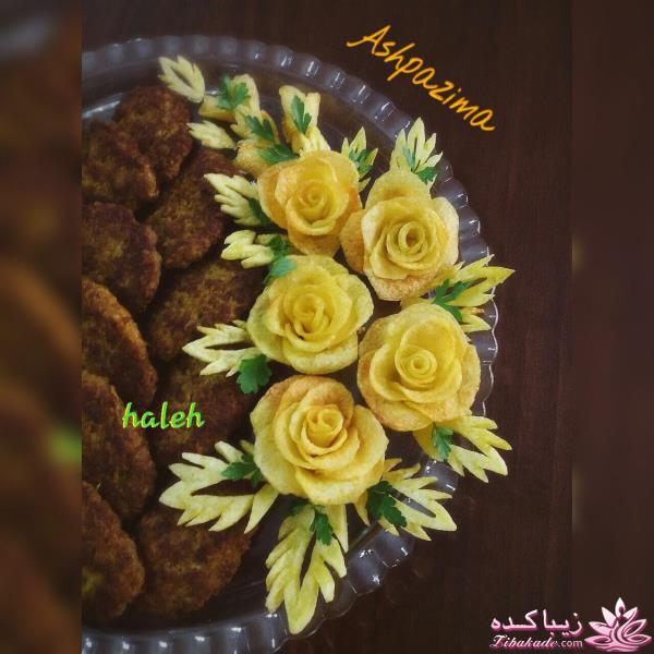 خلاقیت در تزیین غذا