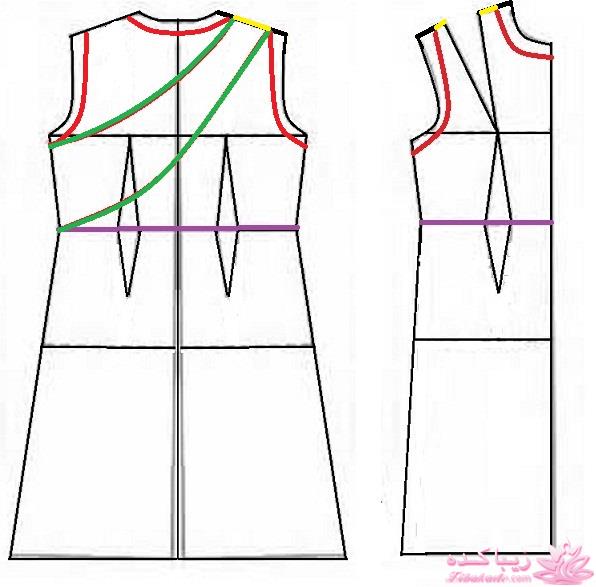 آموزش دوخت لباس مجلسی