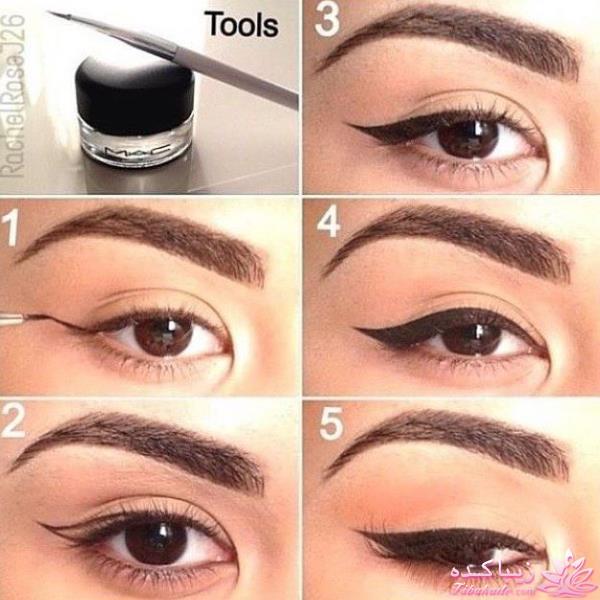آموزش کشیدن خط چشم برای انواع چشم ها