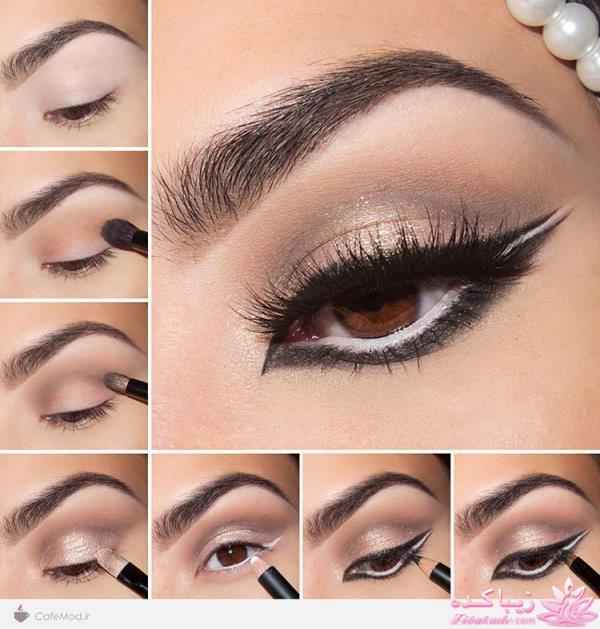 آموزش کشیدن خط چشم برای انواع چشم ها