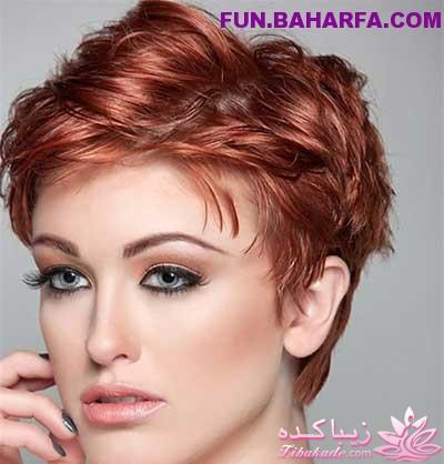 انواع کوتاهی مو با رنگ موی جدید 2016