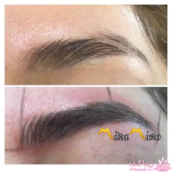 هاشور ابرو - میکروپیگمنتیشن - عسل