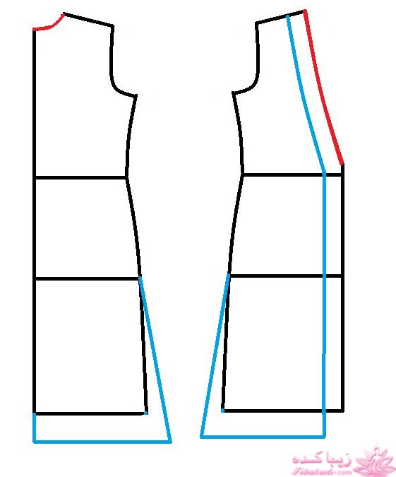 آموزش دوخت مانتو مجلسی