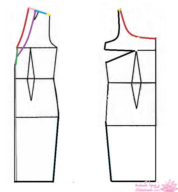 آموزش دوخت لباس مجلسی