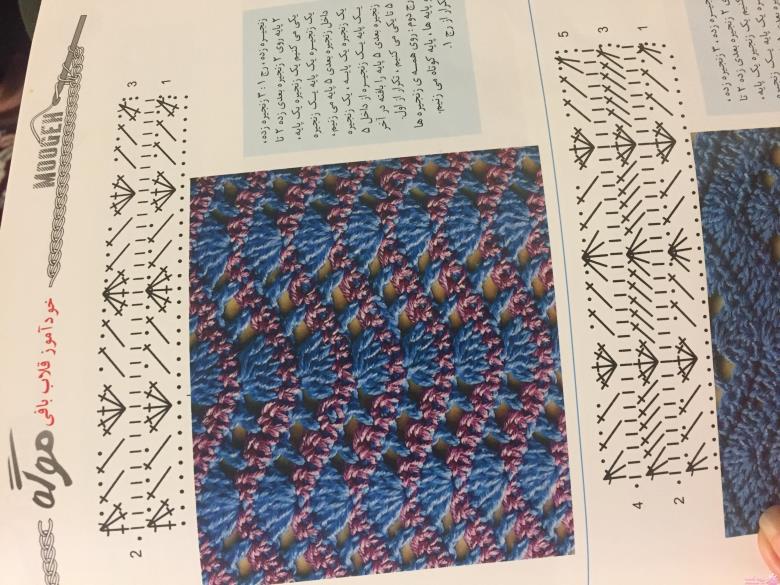 آموزش اصول اولیه ی قلاب بافی و نقشه خوانی