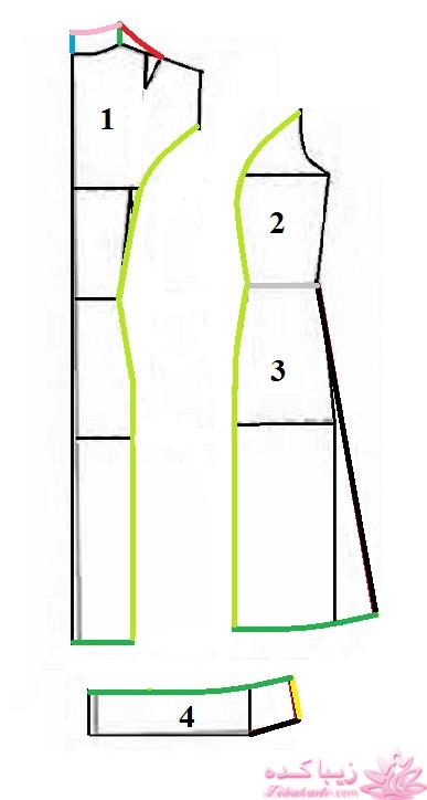 آموزش دوخت لباس مجلسی