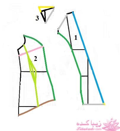 آموزش دوخت لباس مجلسی