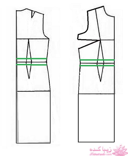 آموزش دوخت لباس مجلسی