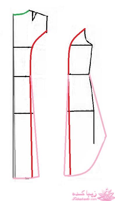 آموزش دوخت لباس مجلسی