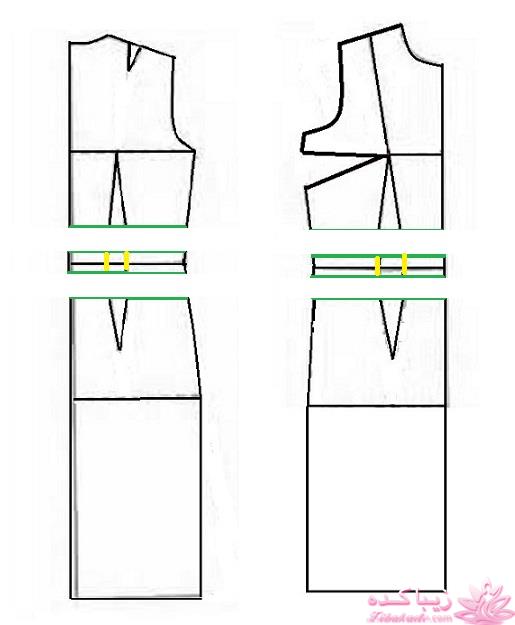 آموزش دوخت لباس مجلسی