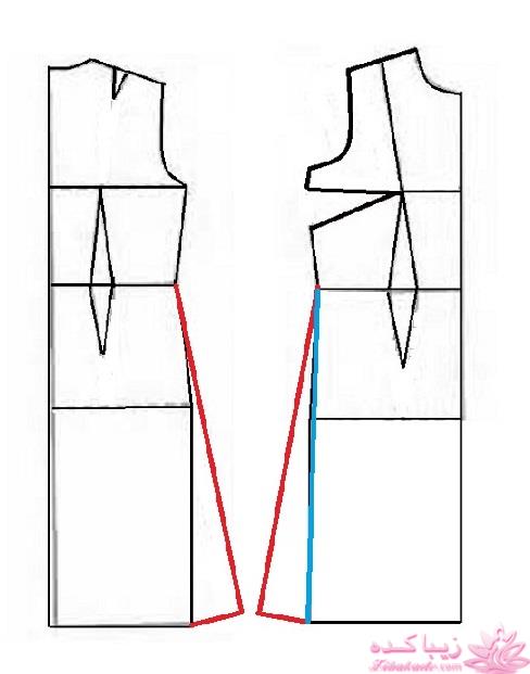 آموزش دوخت لباس مجلسی