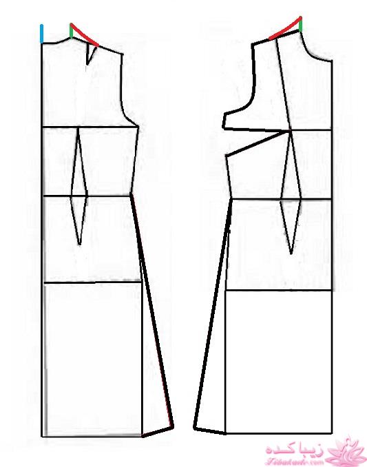 آموزش دوخت لباس مجلسی