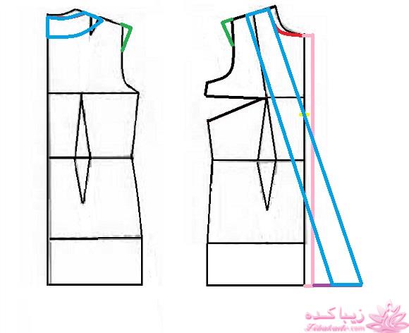 آموزش دوخت لباس مجلسی