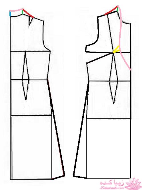 آموزش دوخت لباس مجلسی