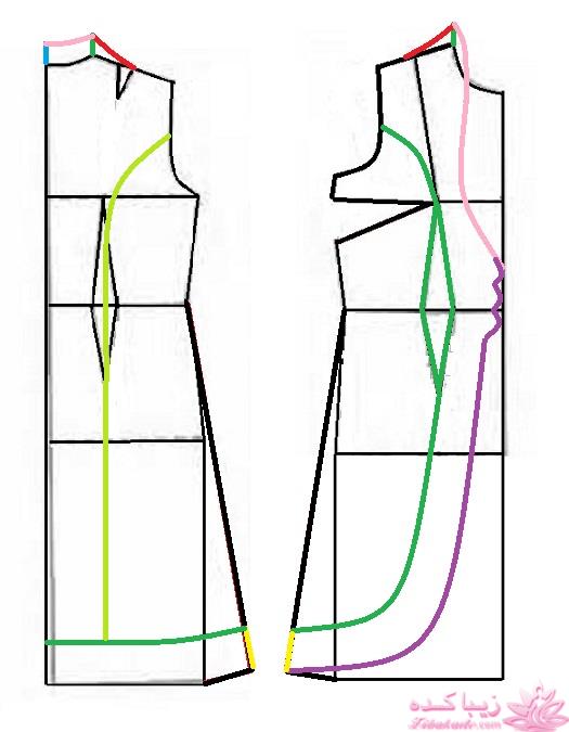 آموزش دوخت لباس مجلسی