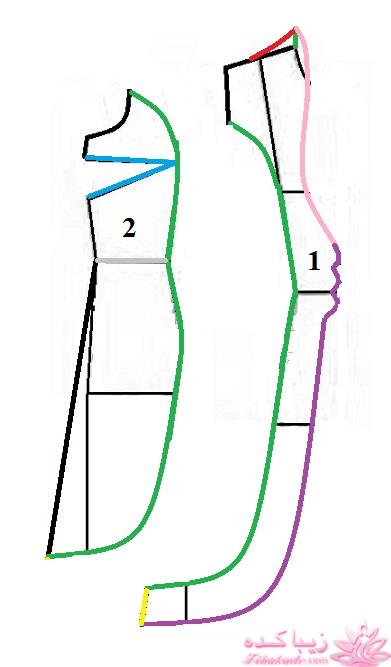آموزش دوخت لباس مجلسی
