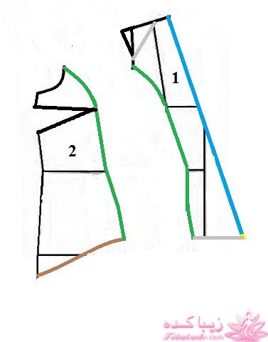 آموزش دوخت لباس مجلسی