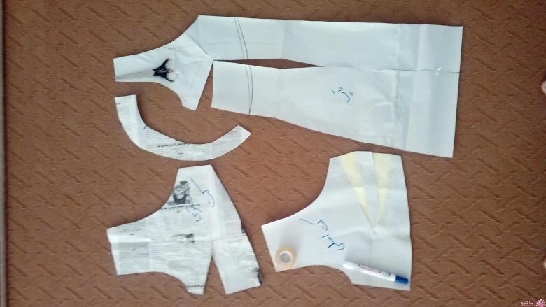 آموزش دوخت لباس مجلسی