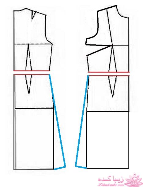 آموزش دوخت لباس مجلسی