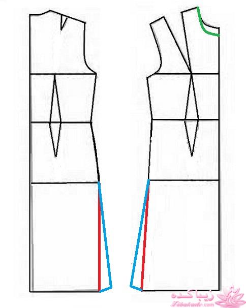 آموزش دوخت لباس مجلسی