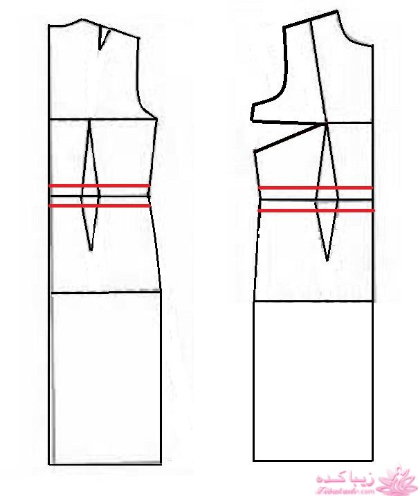 آموزش دوخت لباس مجلسی
