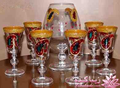 نقاشی و تزیین روی جام مناسب ظرف های هفت سین