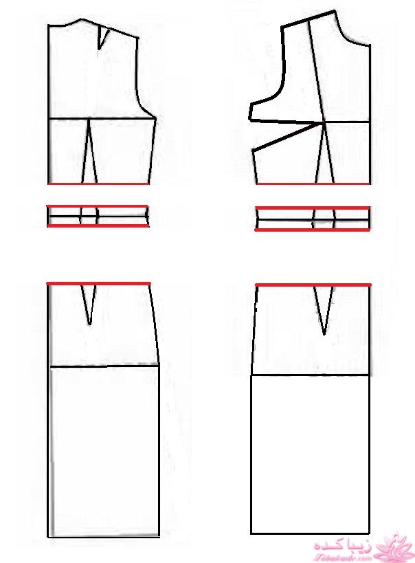 آموزش دوخت لباس مجلسی